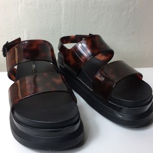 MELISSA cosmic II tortoise platform sandals 10